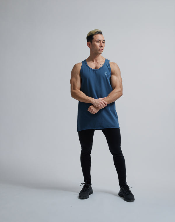 CRONOS BACK LOGO TANKTOP【BLUEGRAY】