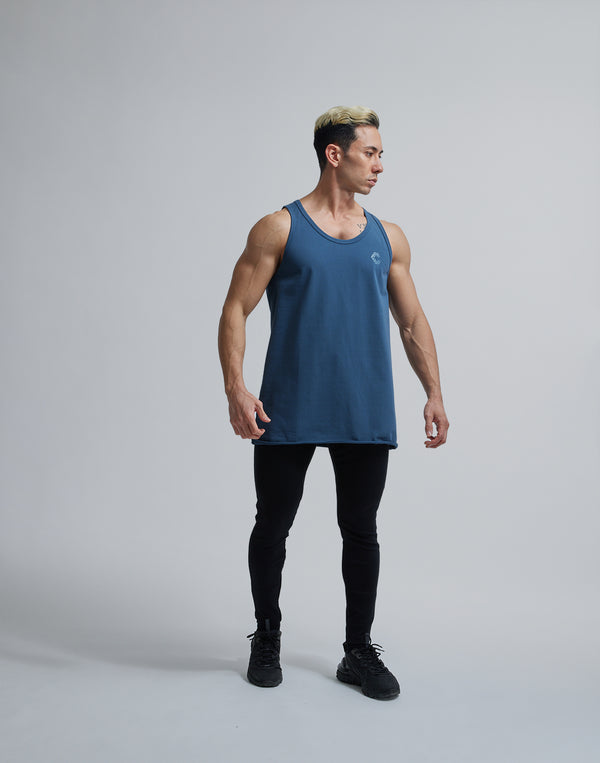 CRONOS BACK LOGO TANKTOP【BLUEGRAY】