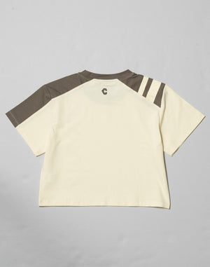 CRONOS WOMEN SWITCHED T-SHIRTS【BEIGE】