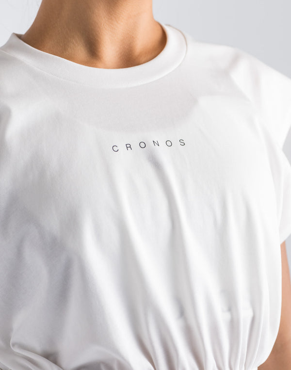 CRONOS WOMEN LOGO SLEEVELESS【TERRACOTTA】