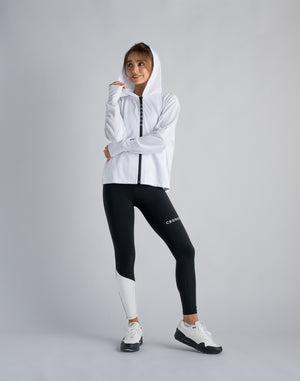 CRONOS WOMEN OUTDOOR UV CUT HOODIE [WHITE]