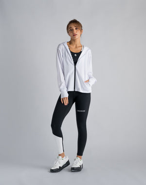CRONOS WOMEN OUTDOOR UV CUT HOODIE [WHITE]