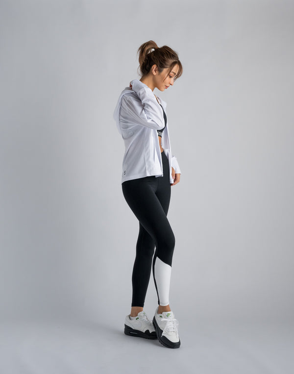 CRONOS WOMEN OUTDOOR UV CUT HOODIE [WHITE]