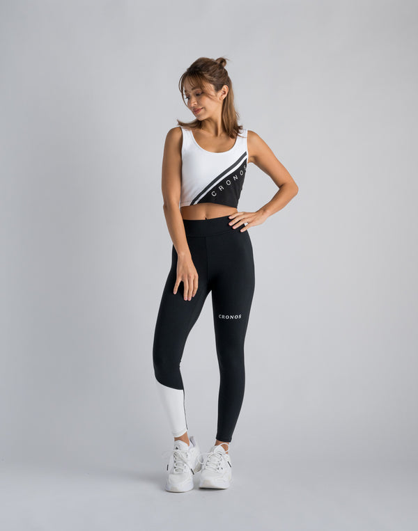 CRONOS WOMEN SWITCHED TANKTOP【BLACK】