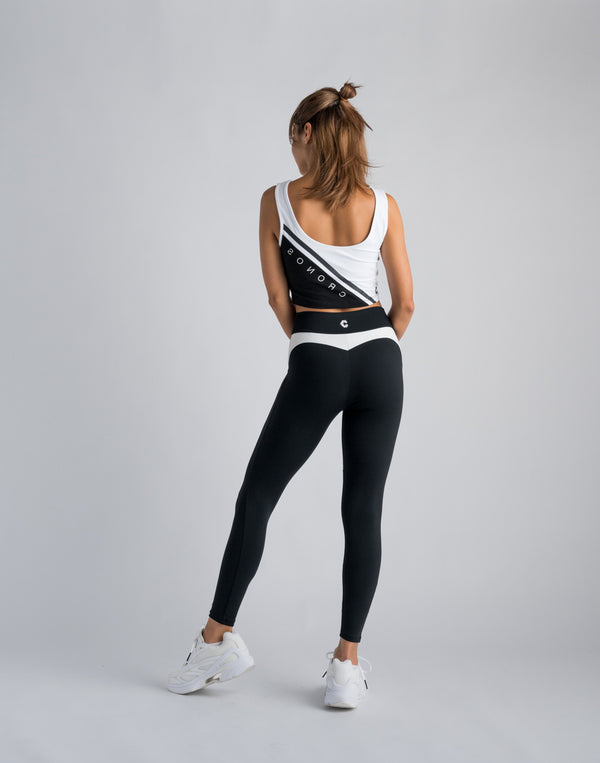 CRONOS WOMEN SWITCHED TANKTOP【BLACK】