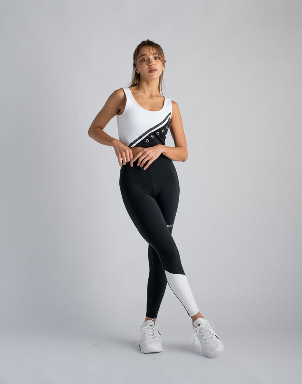 CRONOS WOMEN SWITCHED TANKTOP【BLACK】