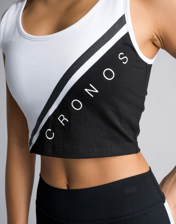 CRONOS WOMEN SWITCHED TANKTOP【BLACK】