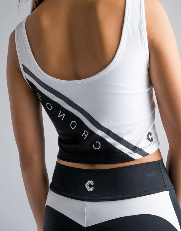 CRONOS WOMEN SWITCHED TANKTOP【BLACK】