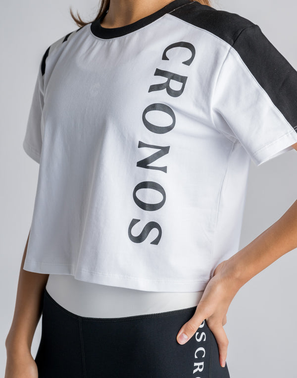 CRONOS WOMEN SWITCHED T-SHIRTS【BEIGE】