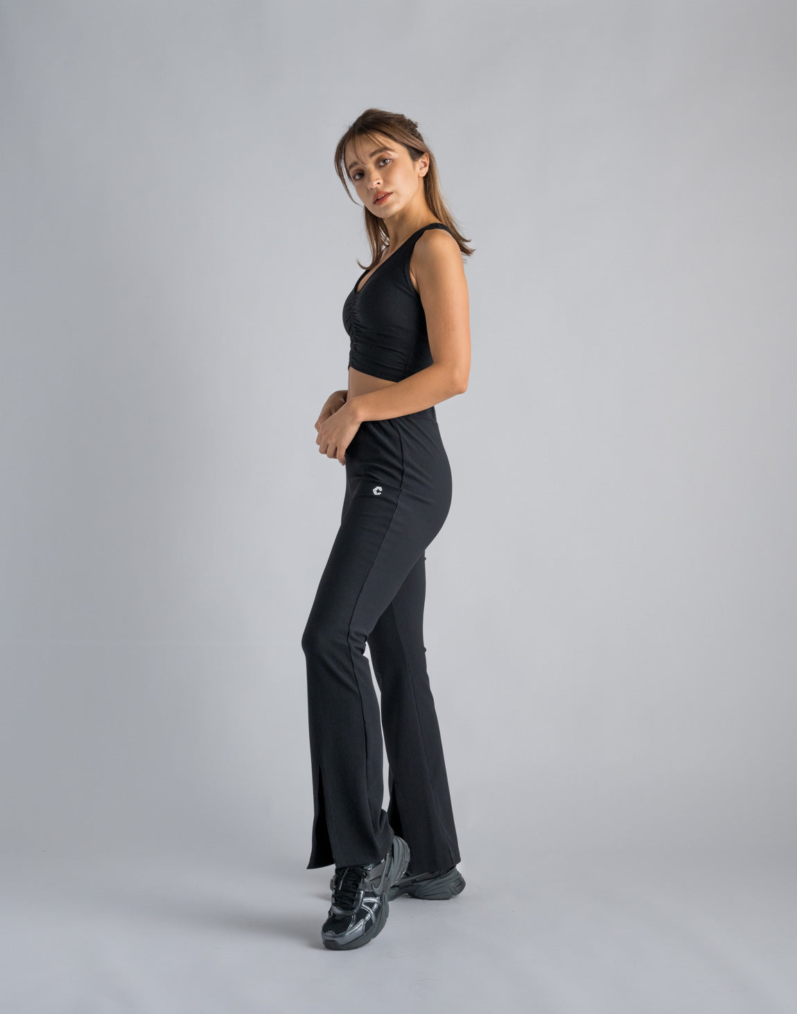 CRONOS WOMEN NYLON STRETCH CARGO【GRAY】 – クロノス CRONOS