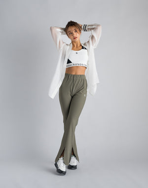 CRONOS WOMEN SHEER SHIRTS [WHITE]