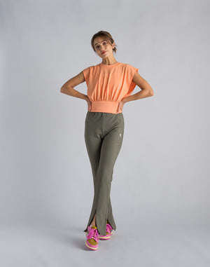 CRONOS WOMEN LOGO SLEEVELESS【TERRACOTTA】