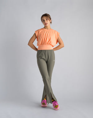 CRONOS WOMEN LOGO SLEEVELESS【TERRACOTTA】