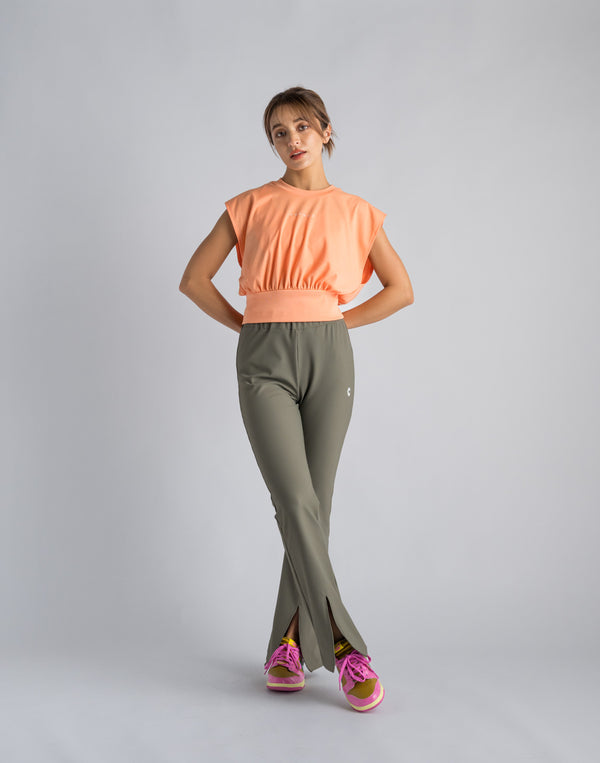 CRONOS WOMEN LOGO SLEEVELESS【TERRACOTTA】