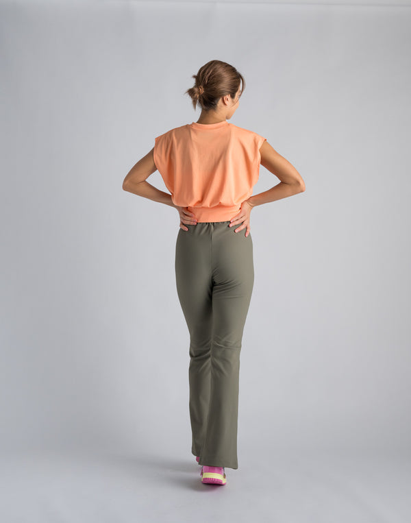 CRONOS WOMEN LOGO SLEEVELESS【TERRACOTTA】
