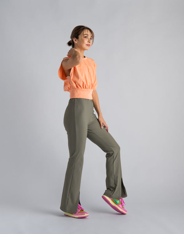 CRONOS WOMEN LOGO SLEEVELESS【TERRACOTTA】