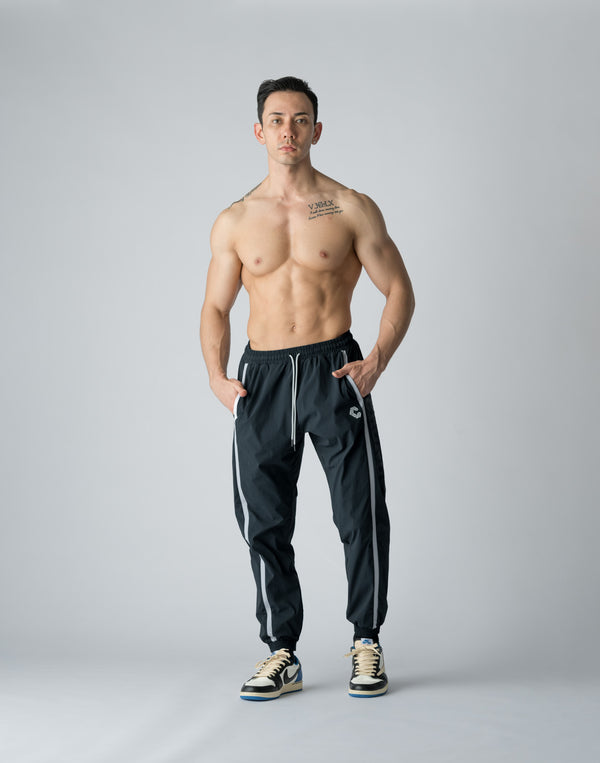 CRONOS WINDBREAKER SIDE LOGO LONGPANTS [S.NAVY]