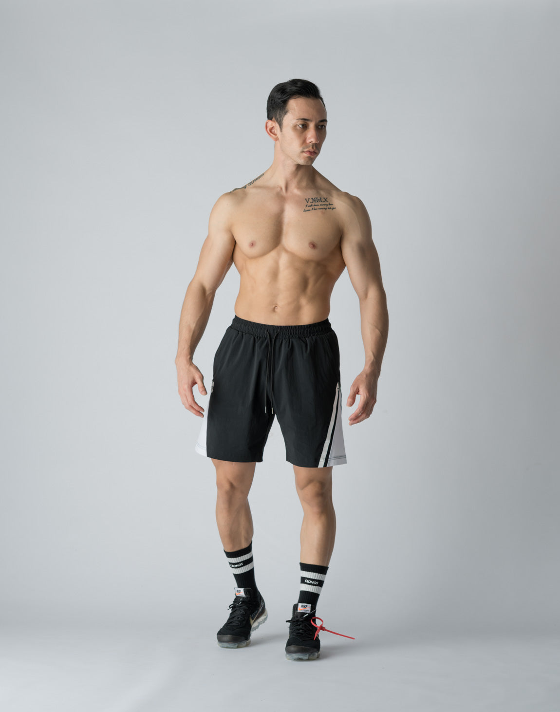 CRONOS DIAGONAL SWITCHING SHORTS【BLACK】 – クロノス CRONOS CRONOS DIAGONAL SWITCHING SHORTS【BLACK】 – クロノス CRONOS