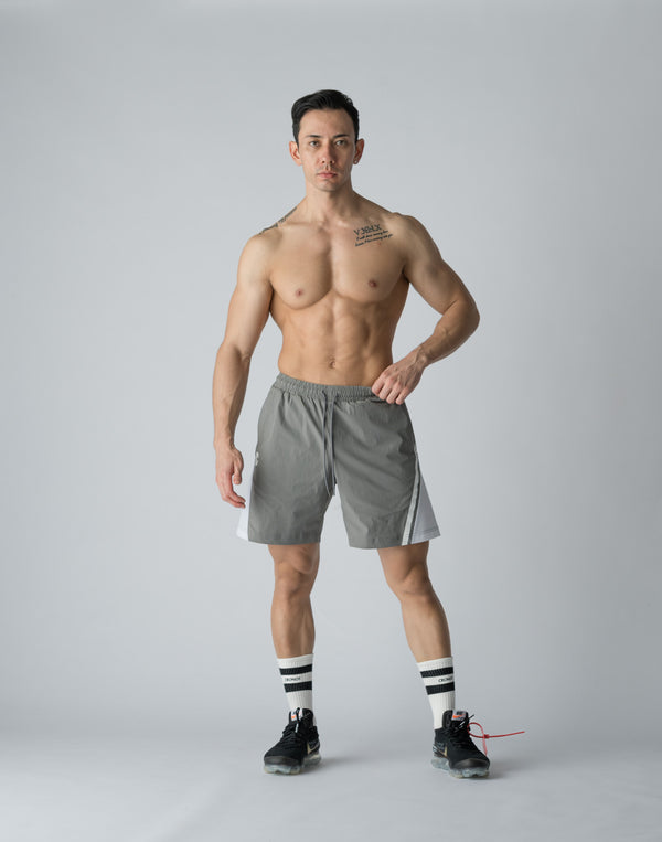 CRONOS DIAGONAL SWITCHING SHORTS【GRAY】