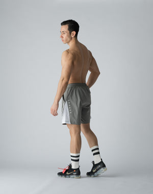 CRONOS DIAGONAL SWITCHING SHORTS【GRAY】