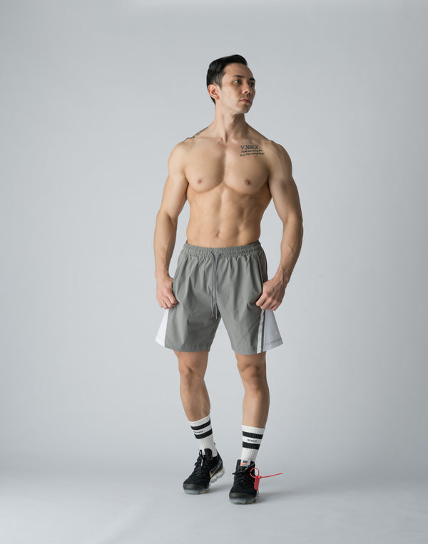 CRONOS DIAGONAL SWITCHING SHORTS【GRAY】