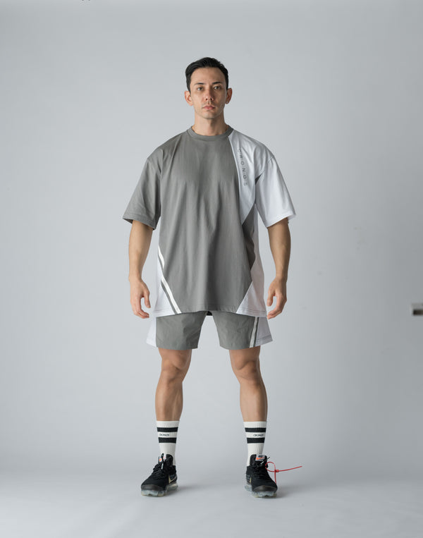 CRONOS DIAGONAL SWITCHING SHORTS【GRAY】