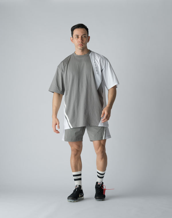 CRONOS DIAGONAL SWITCHING SHORTS【GRAY】
