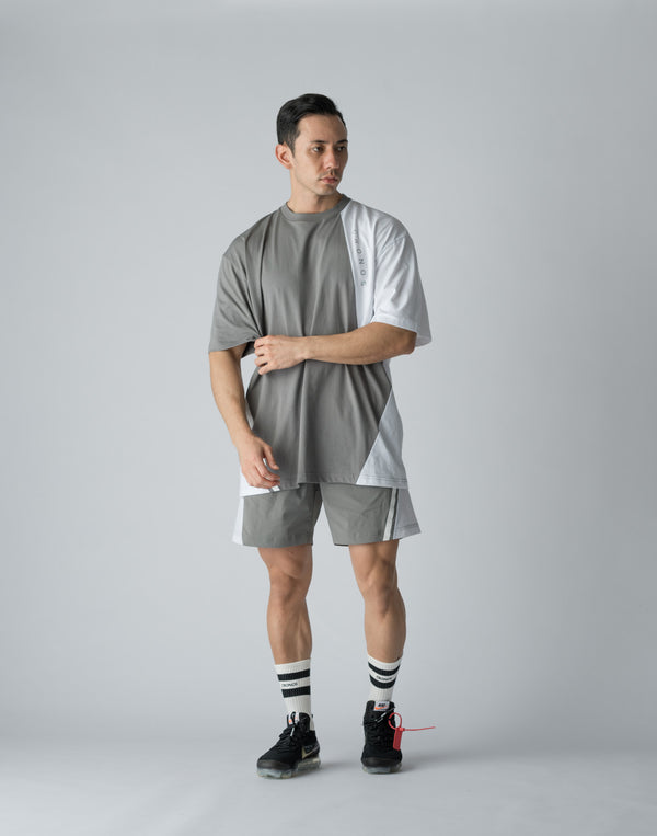 CRONOS DIAGONAL SWITCHING SHORTS【GRAY】