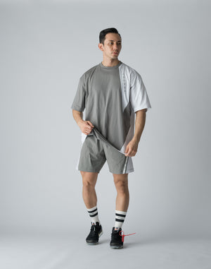 CRONOS DIAGONAL SWITCHING SHORTS【GRAY】