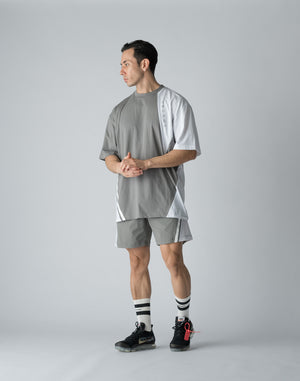 CRONOS DIAGONAL SWITCHING SHORTS【GRAY】