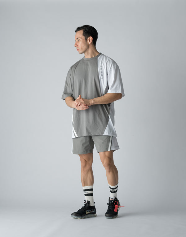 CRONOS DIAGONAL SWITCHING SHORTS【GRAY】