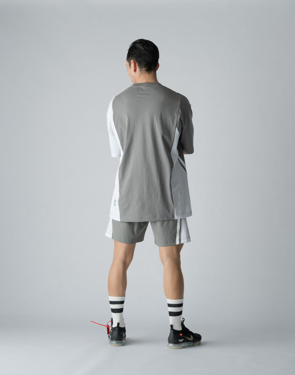 CRONOS DIAGONAL SWITCHING SHORTS【GRAY】