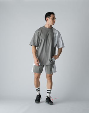 CRONOS DIAGONAL SWITCHING SHORTS【GRAY】