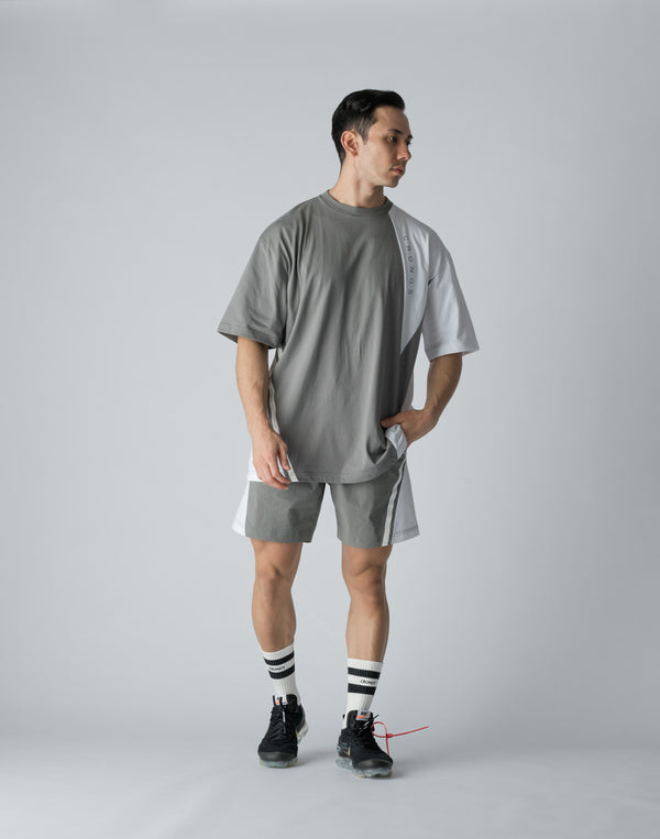 CRONOS DIAGONAL SWITCHING SHORTS【GRAY】