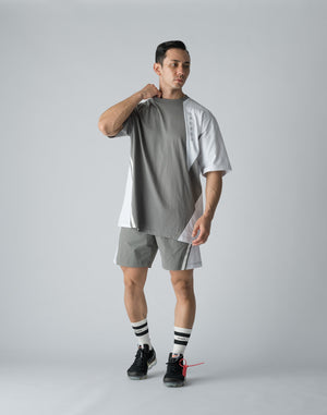 CRONOS DIAGONAL SWITCHING SHORTS【GRAY】
