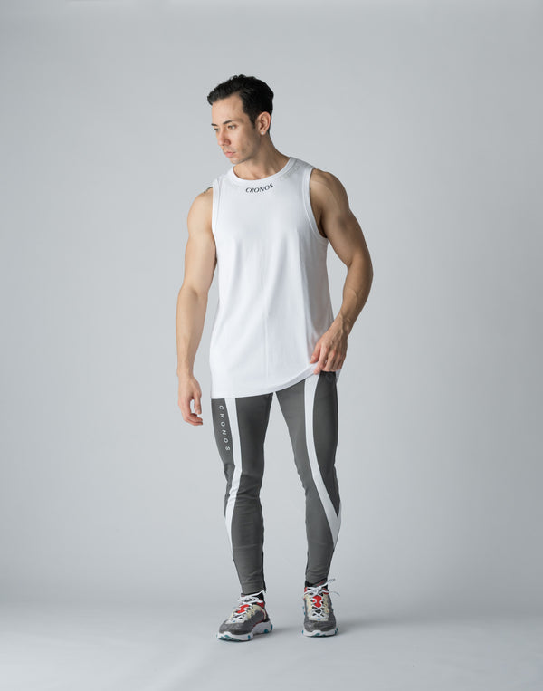 CRONOS STRETCH FRIES TANKTOP [WHITE]