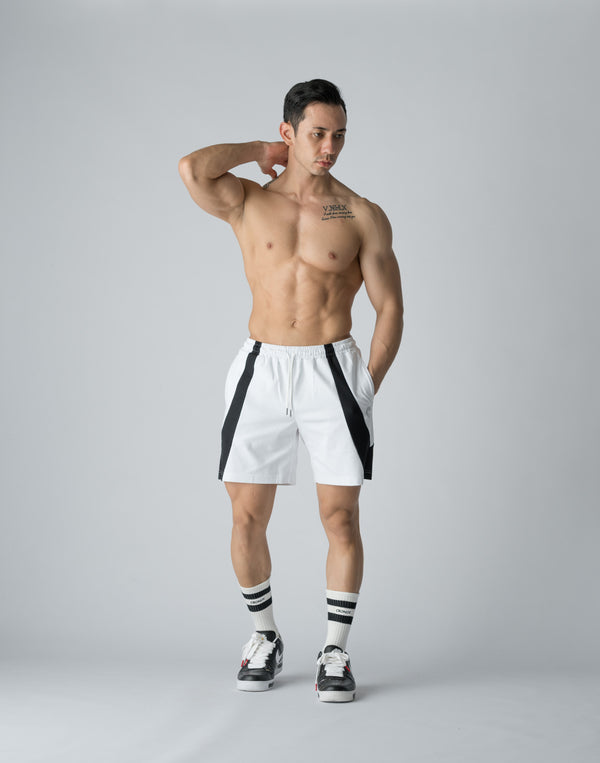 CRONOS BOTHSIDE SWITCHING SHORTS [WHITE]