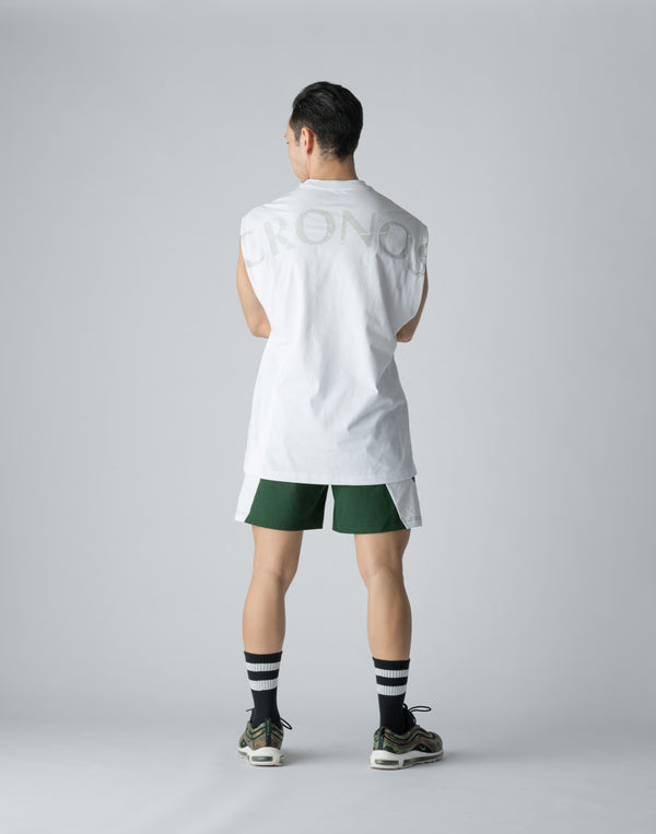CRONOS 刺繡 BOXLOGO 無袖 [白色]