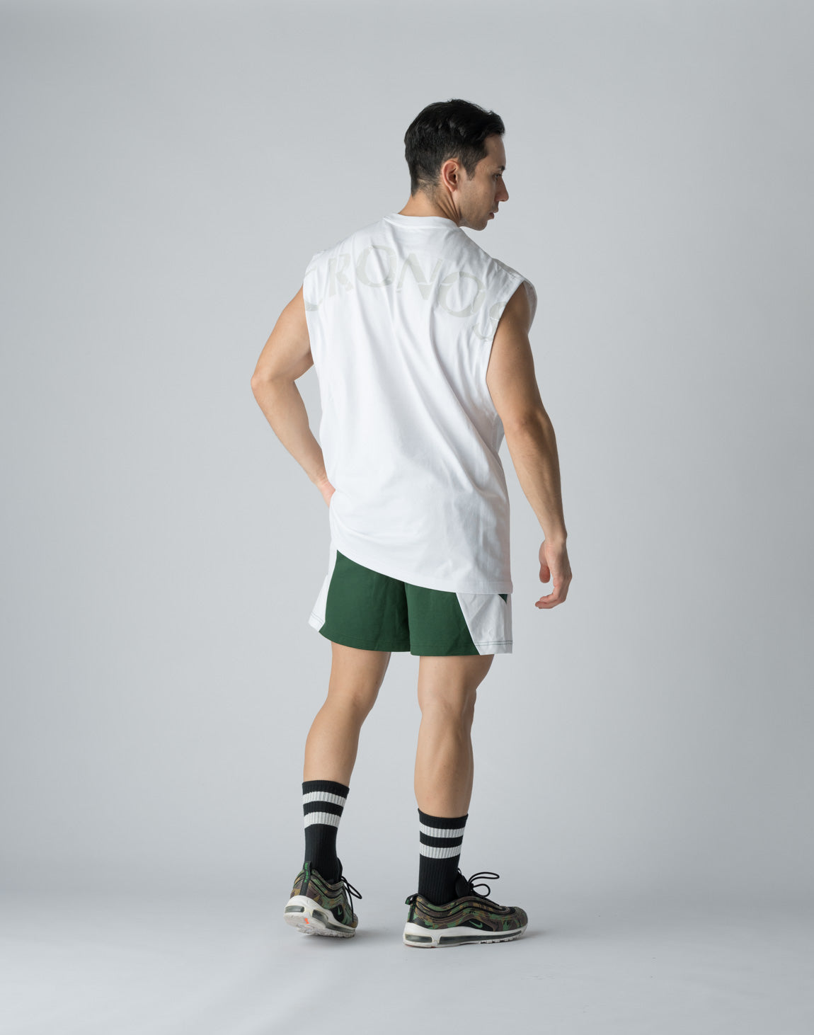 クロノス CRONOS グリーン XXL ショートパンツ CRONOS BOTHSIDE SWITCHING SHORTS【GREEN】