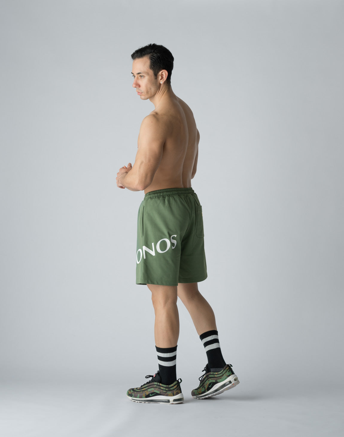 CRONOS SIDE PRINT SHORTS【C.GREEN】 – クロノス CRONOS