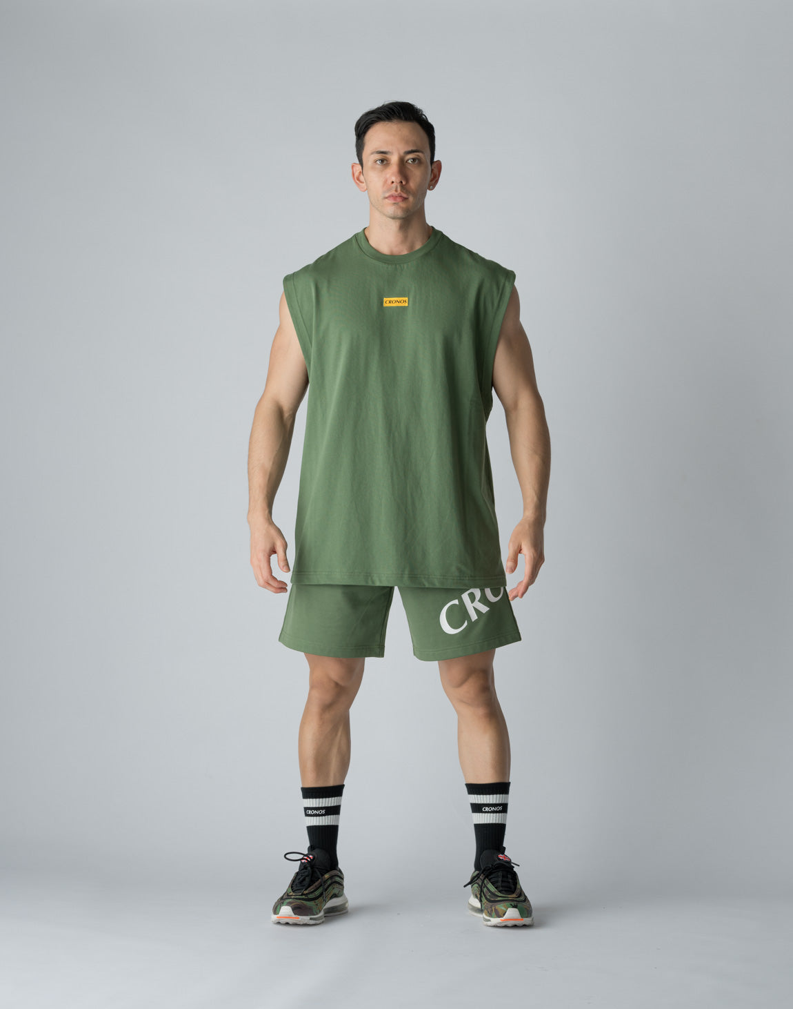CRONOS SIDE PRINT SHORTS【C.GREEN】 – クロノス CRONOS