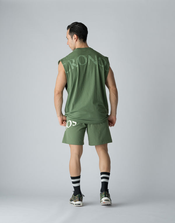 CRONOS SIDE PRINT SHORTS【C.GREEN】