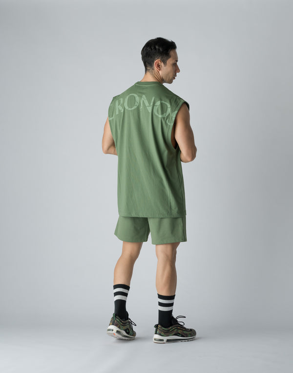 CRONOS SIDE PRINT SHORTS【C.GREEN】