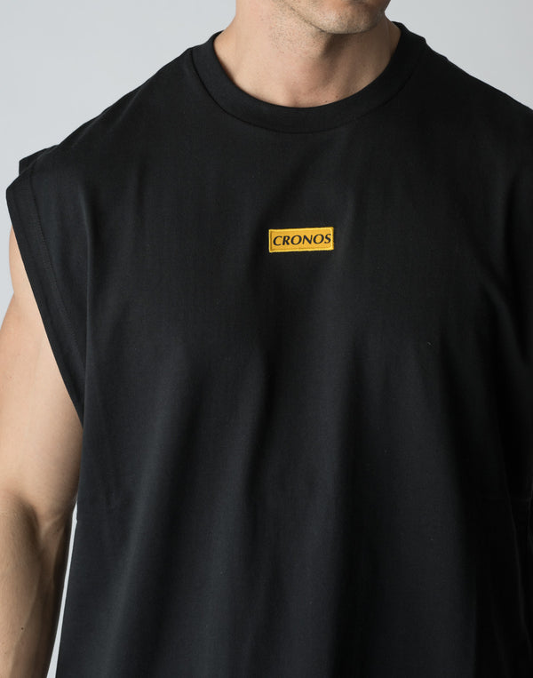 CRONOS 刺繡 BOXLOGO 無袖 [白色]
