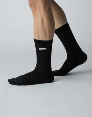 CRONOS 2PACK BOXLOGO SOCKS【WHITE×BLACK】