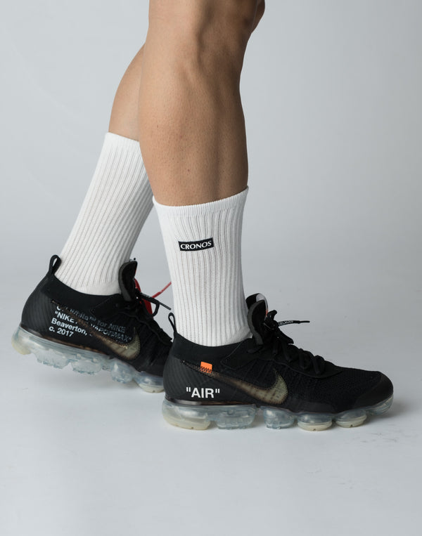 CRONOS 2PACK BOXLOGO SOCKS【WHITE×BLACK】