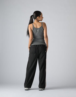 CRONOS WOMEN BLACK LETTER TANKTOP【GRAY】