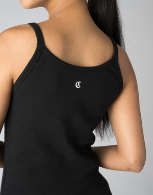 CRONOS WOMEN BLACK LETTER TANKTOP【GRAY】