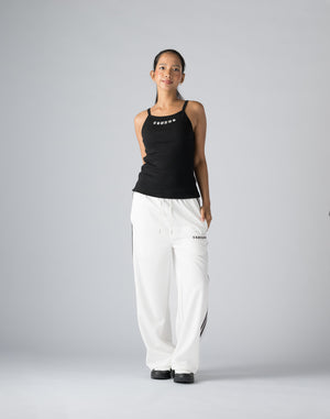 CRONOS WOMEN BLACK LETTER TANKTOP【BLACK】