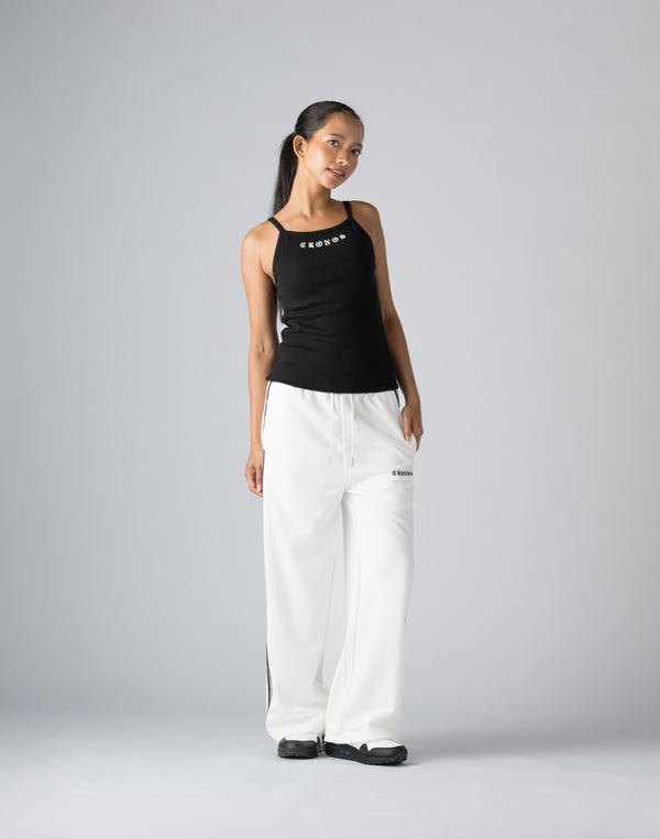 CRONOS WOMEN BLACK LETTER TANKTOP【BLACK】
